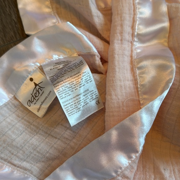 Aden and Anais Pink and White Square and Bunny Security Blankets (3 total) - Picture 5 of 5